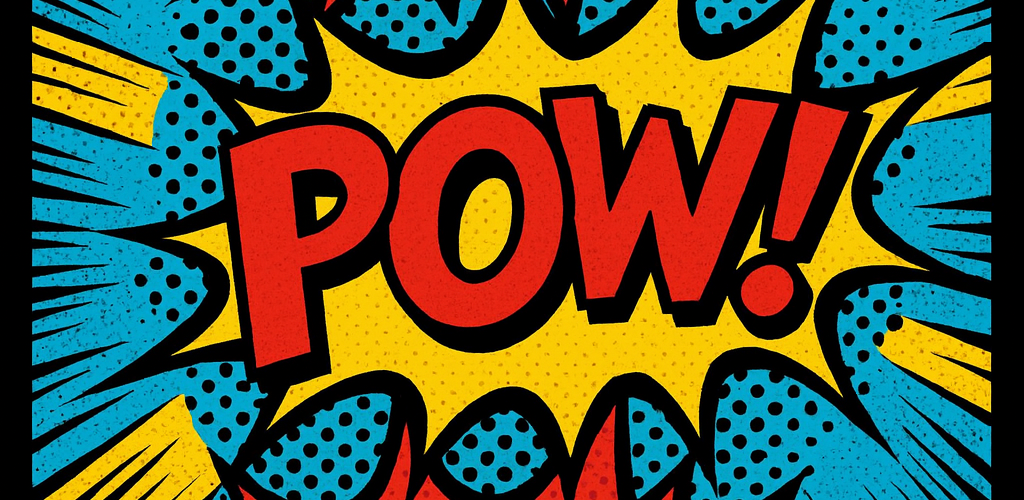 A colorful graphic with the words "Wham!", "POW!" and "BAM!" listed in call-out boxes to show the hard-hitting impact of Ménière’s disease.